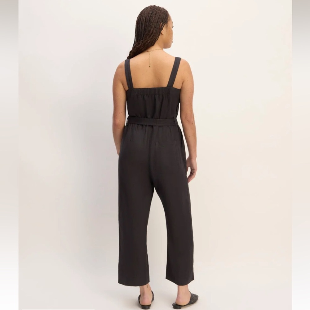 Everlane The Side Button Linen Jumpsuit Size 6 - Picture 2 of 10